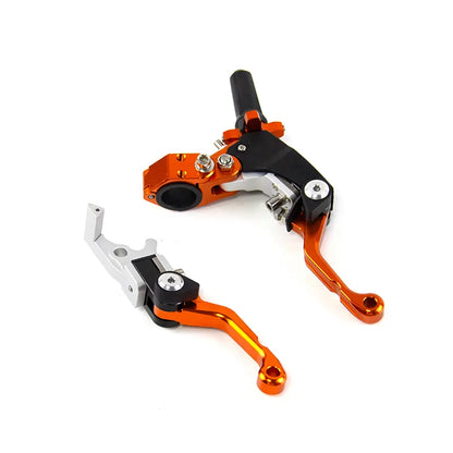 Motorcycle CNC Steering Handle Lever L/R Handle Assembly Kit Telescopic/Folding for Universal Motorbike, product view 13