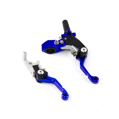 Motorcycle CNC Steering Handle Lever L/R Handle Assembly Kit Telescopic/Folding for Universal Motorbike, product view 14