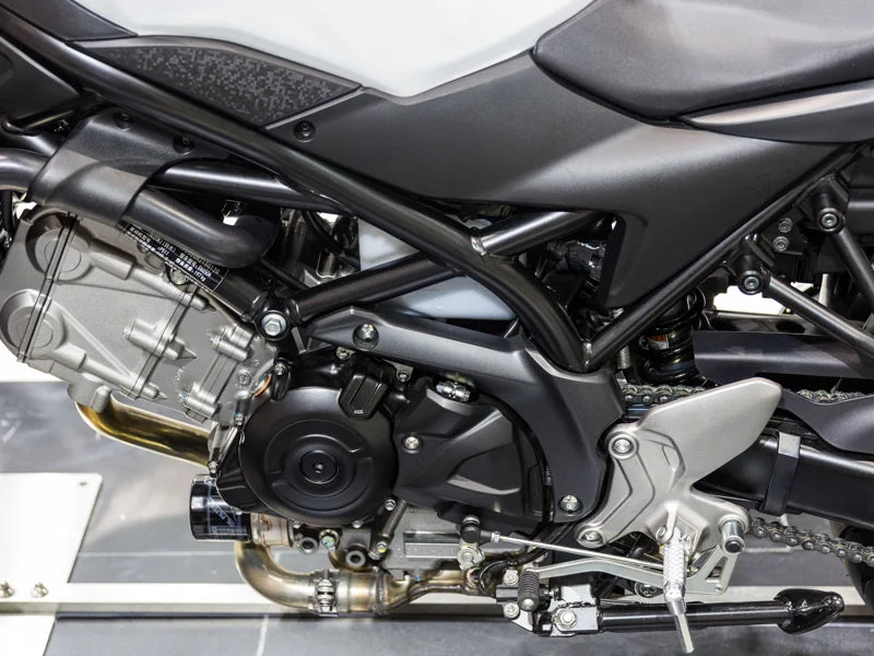 Motorcycle engine close up