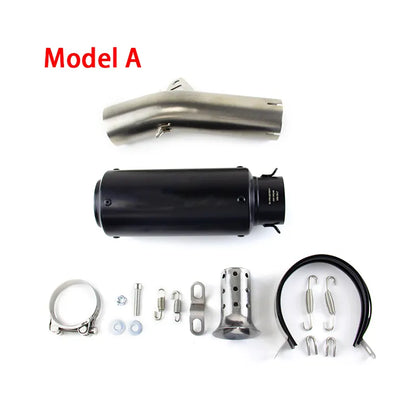 Motorcycle Exhaust for CF-MOTO 700CL-X 2020-2024 Exhaust Link Pipe Muffler Tips Slip on System, product view 03