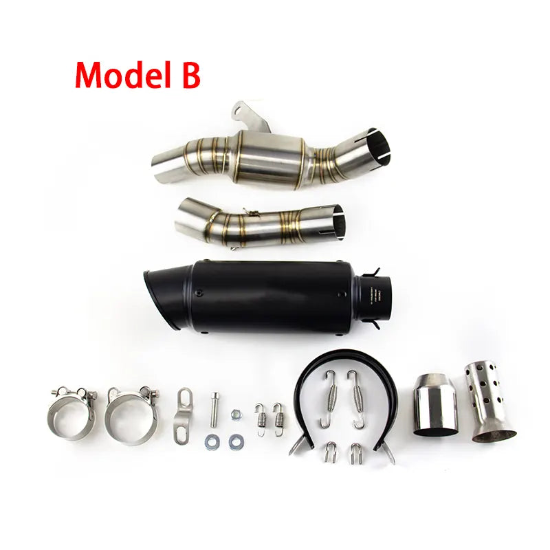 Motorcycle Exhaust for CF-MOTO 700CL-X 2020-2024 Exhaust Link Pipe Muffler Tips Slip on System, product view 04