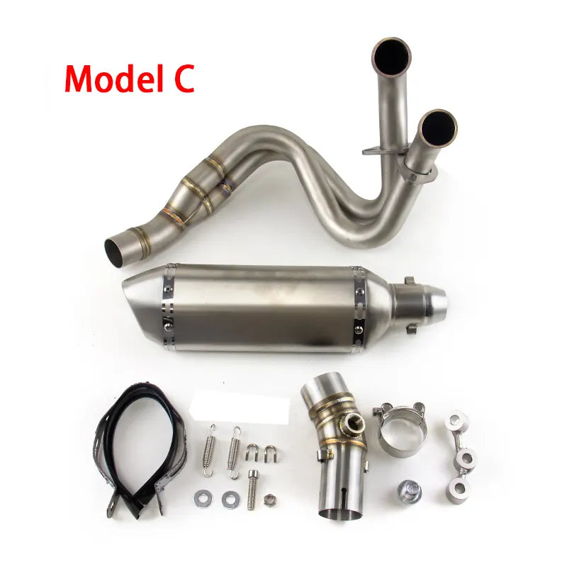 Motorcycle Exhaust for Kawasaki ER6N ER6F 2012-2016 Exhaust Link Pipe Muffler Tips Slip on System, product view 06