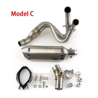 Motorcycle Exhaust for Kawasaki ER6N ER6F 2012-2016 Exhaust Link Pipe Muffler Tips Slip on System, product view 06
