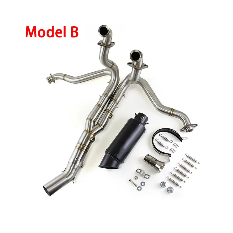 Motorcycle Exhaust for Kawasaki Ninja C ZX636 2009-2024 Exhaust Link Pipe Muffler Tips Slip on System, product view 02