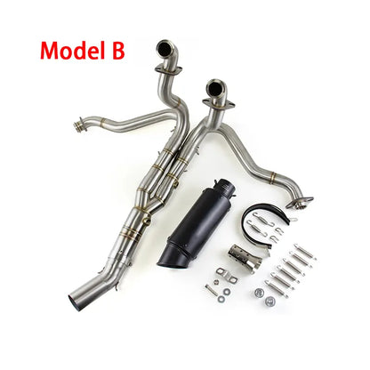 Motorcycle Exhaust for Kawasaki Ninja C ZX636 2009-2024 Exhaust Link Pipe Muffler Tips Slip on System, product view 02