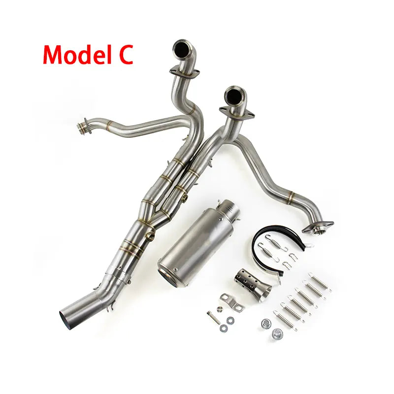 Motorcycle Exhaust for Kawasaki Ninja C ZX636 2009-2024 Exhaust Link Pipe Muffler Tips Slip on System, product view 03