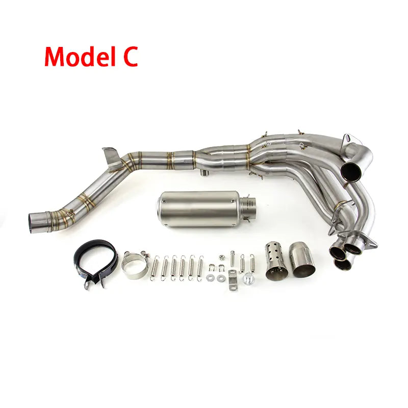 Motorcycle Exhaust for Kawasaki Z900 2017-2025 Exhaust Link Pipe Muffler Tips Slip on System, product view 05