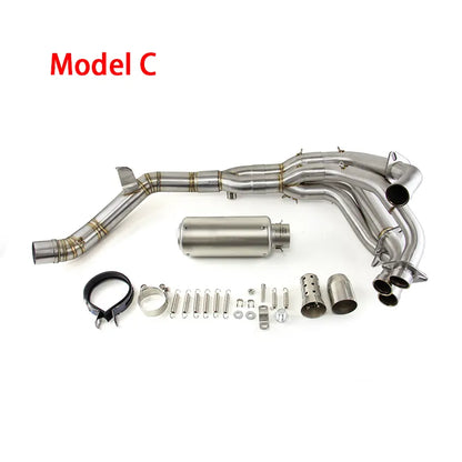 Motorcycle Exhaust for Kawasaki Z900 2017-2025 Exhaust Link Pipe Muffler Tips Slip on System, product view 05