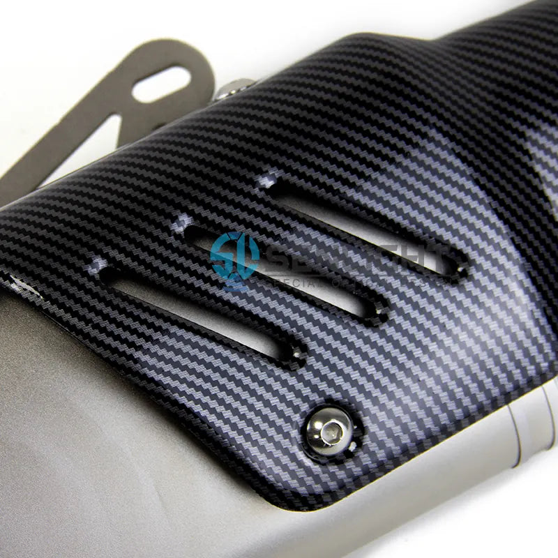 Motorcycle Exhaust Motorcycle Pipe Muffler Carbon Fiber Pattern Exhaust Muffler for R3 R6 Ninja CBR300 SMAX155, product view 05