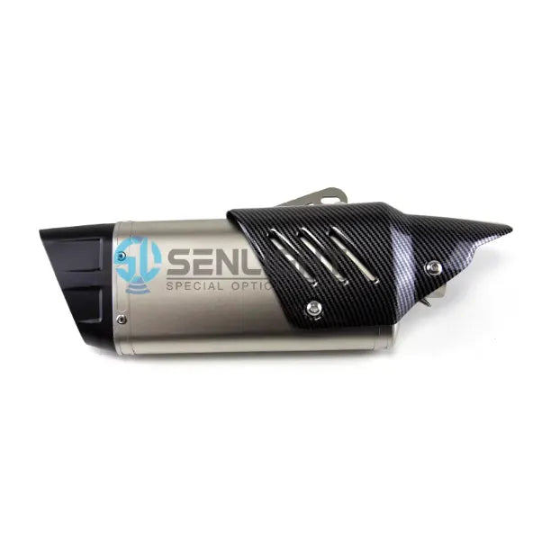Motorcycle Exhaust Motorcycle Pipe Muffler Carbon Fiber Pattern Exhaust Muffler for R3 R6 Ninja CBR300 SMAX155, product view 06
