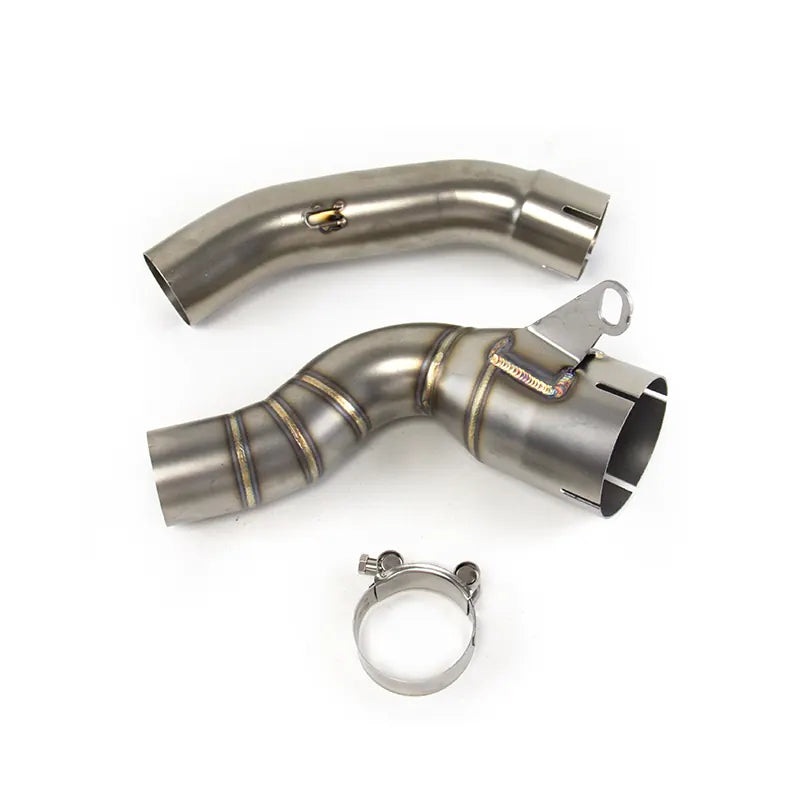 Motorcycle Exhaust Muffler Mid Link Pipe Exhaust Middle Pipe Slip on for DUKE200 2024, product view 01