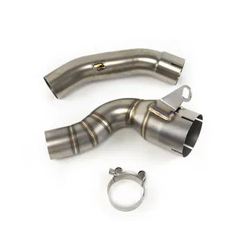 Motorcycle Exhaust Muffler Mid Link Pipe Exhaust Middle Pipe Slip on for DUKE200 2024, product view 07