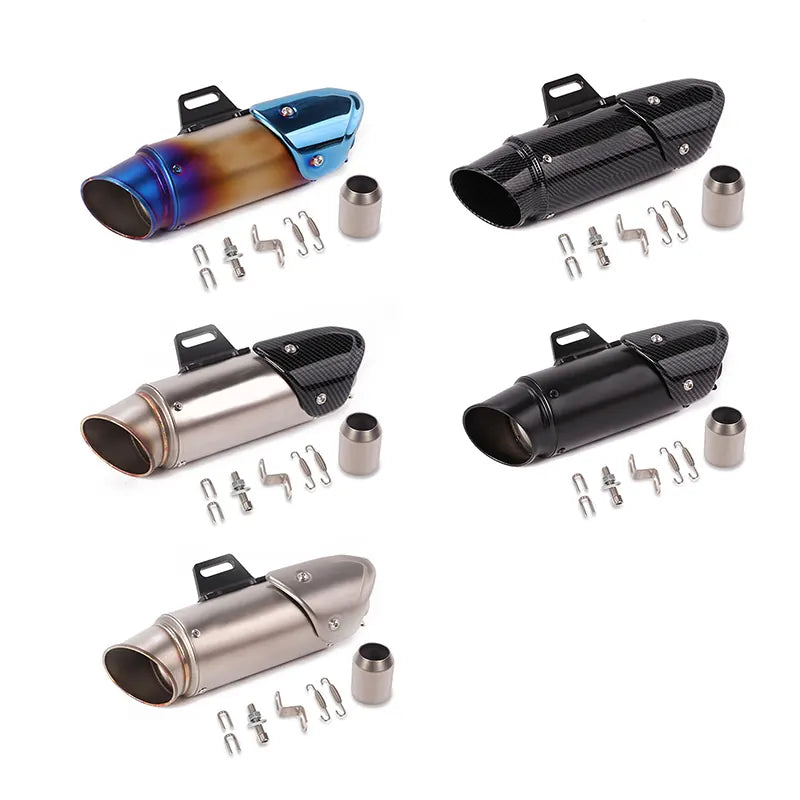 Motorcycle Exhaust Muffler Pipe Stainless Steel Exhaust for Kawasaki Z250 300R15/25/3/6 for 250RC390 for Suzuki, product view 01