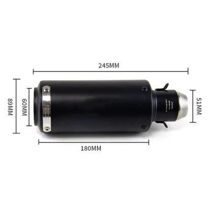 Motorcycle Exhaust Pipe for NK650 Little Ninja 200/350 Modified GSXR600 R25R3 Street Bombing Exhaust, product view 02