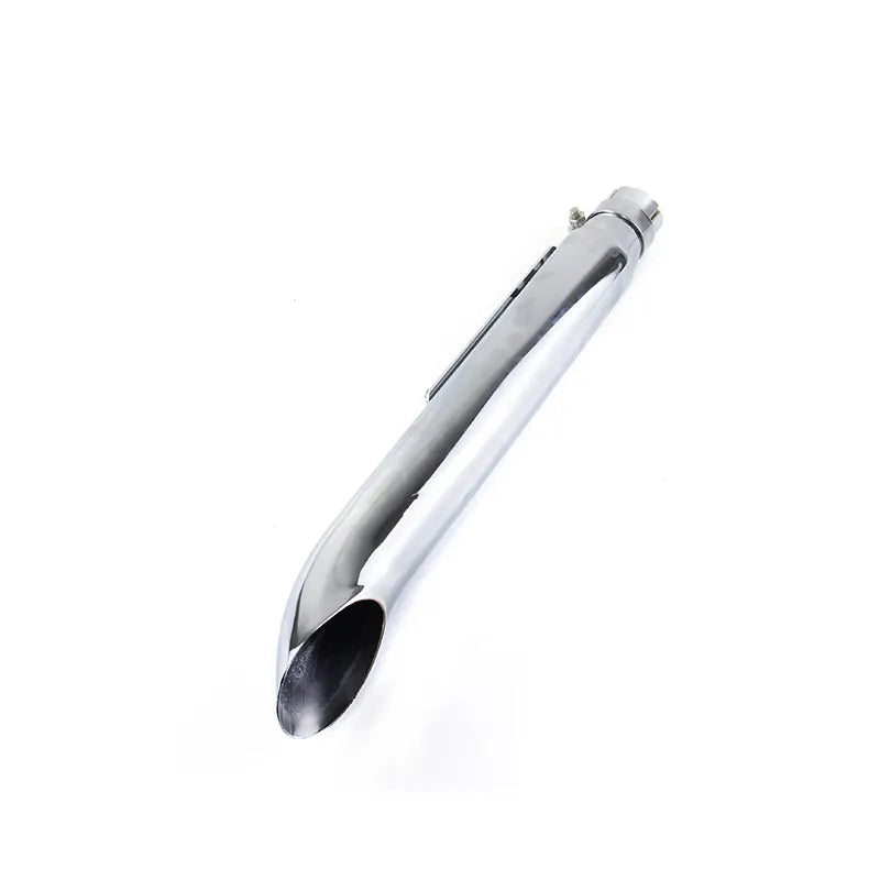 Motorcycle Exhaust Pipe Retro Style with Mesh Guard for Harley Davidson Triumph Scrambler Moto Guzzi & Cruiser Bikes, product view 04