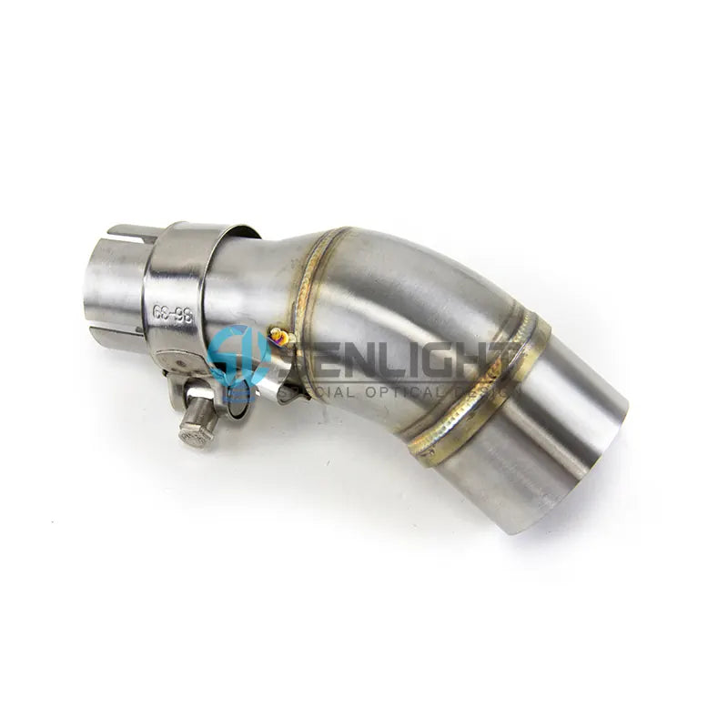 Motorcycle Exhaust System Short Mid Link Pipe Connecting Tube Slip for Yamaha MT03 2021, product view 04