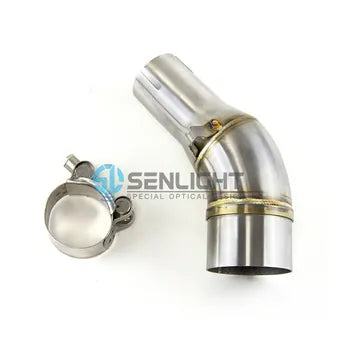 Motorcycle Exhaust System Short Mid Link Pipe Connecting Tube Slip for Yamaha MT03 2021, product view 07