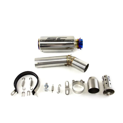 Motorcycle Exhaust xmm-0063-blue-245mm, product view 05