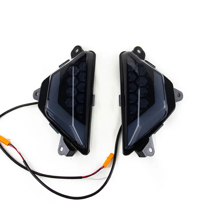 Motorcycle Front LED Turn Signal Indicator Flasher Light for Kawasaki Ninja 250 300 400 650 1000 ZX6R Z1000SX, product view 01
