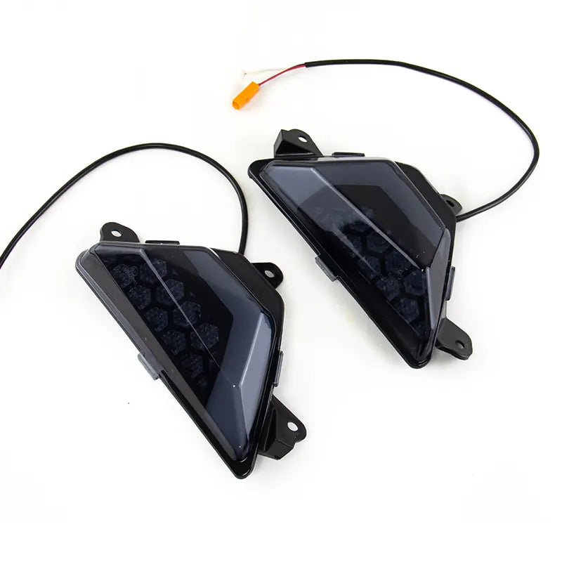 Motorcycle Front LED Turn Signal Indicator Flasher Light for Kawasaki Ninja 250 300 400 650 1000 ZX6R Z1000SX, product view 02