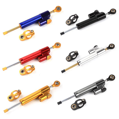 Motorcycle Handlebar Accessories Titanium Ruler Universal Shock Absorber Direction Damper Steering Stabilizer Damper, product view 01