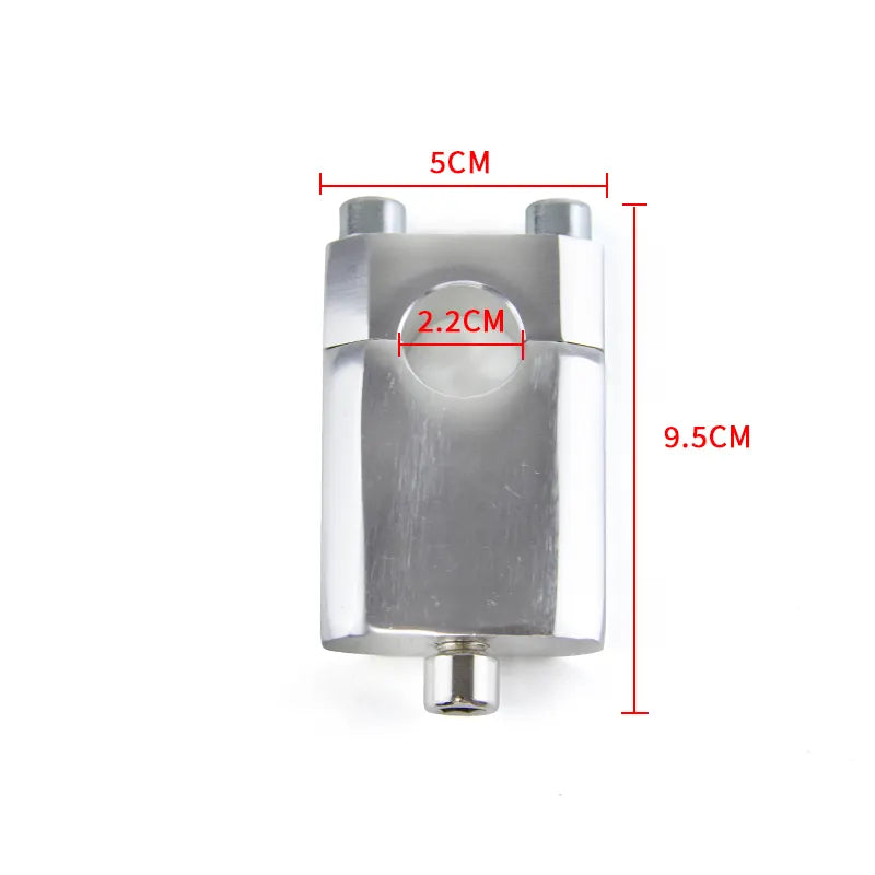 Motorcycle Handlebar Riser Aluminum For Jincheng 70 Monkey Bike Handlebar Riser Mount CNC Clamp, product view 02