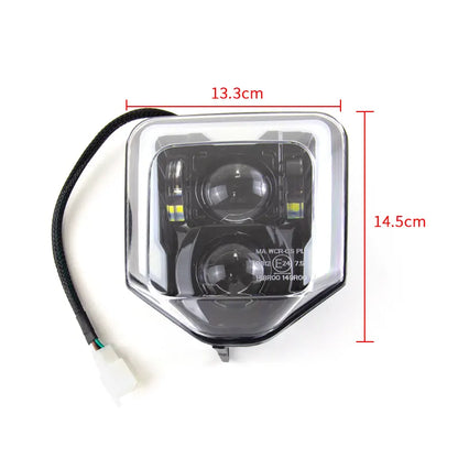 Motorcycle Head Lamp for Husqvarn KTM Head Light ENDRUO FC FE FX TC TE TX 125 250 300 350 450 FE250 2021, product view 02