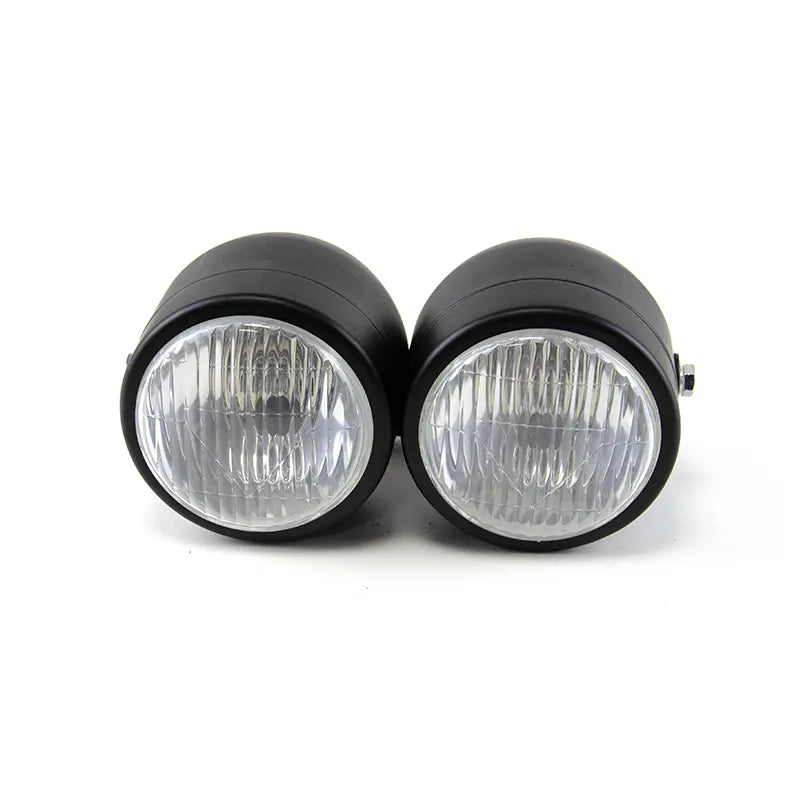 Motorcycle Headlight for Cg125 Moto Modified Double Lamp Headlamps Head Light Assembly Accessories, product view 01