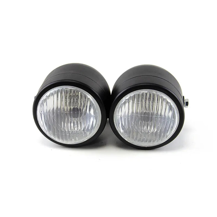 Motorcycle Headlight for Cg125 Moto Modified Double Lamp Headlamps Head Light Assembly Accessories, product view 01