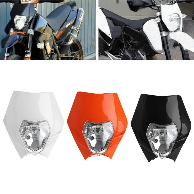 Motorcycle Headlight Mask Headlamp Assembly for EXC 125 200 250 300 400 450 500 530 Motorcycle Accessories Front, product view 02