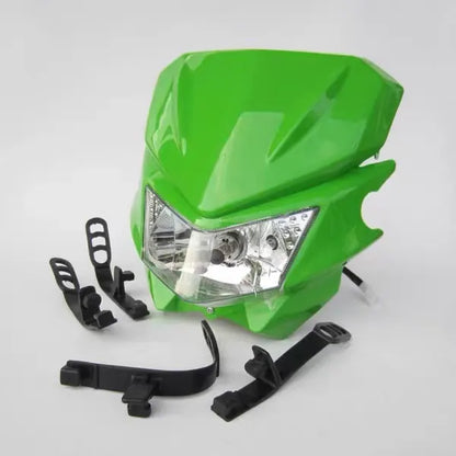 Motorcycle Headlight Off-road Motorcycle Modified Grimace Face Headlight for Kawasaki KLX125 2010-2016, product view 02