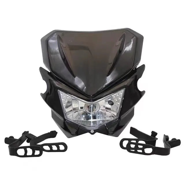 Motorcycle Headlight Off-road Motorcycle Modified Grimace Face Headlight for Kawasaki KLX125 2010-2016, product view 04
