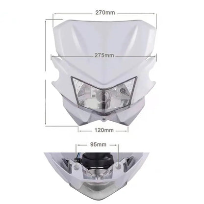 Motorcycle Headlight Off-road Motorcycle Modified Grimace Face Headlight for Kawasaki KLX125 2010-2016, product view 06