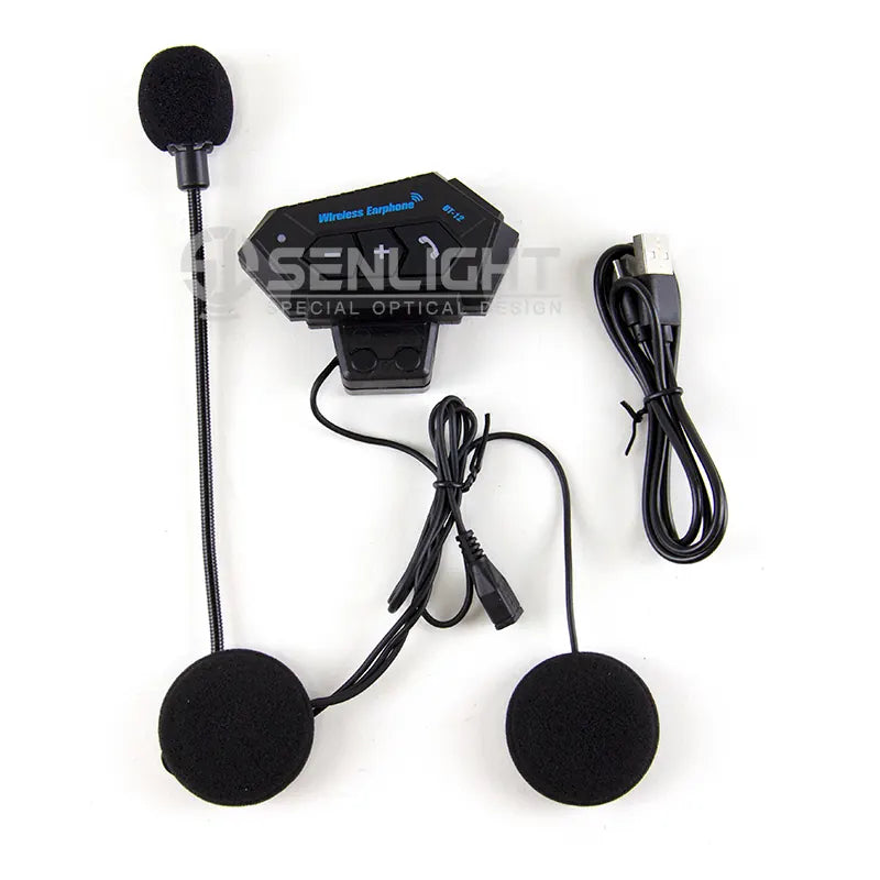 Motorcycle Helmet Headphones Waterproof Headset Music Speakers Headphones Accessories, product view 05