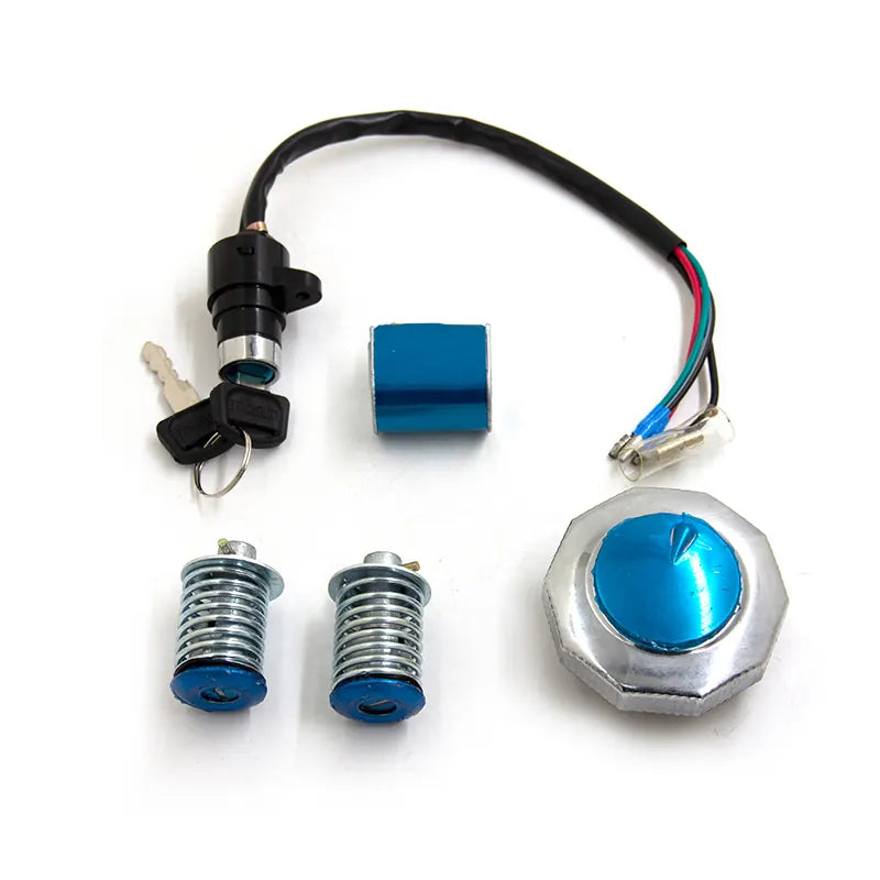 Motorcycle Ignition Switch Lock With 2 Keys Set Lock Set for CD 70, product view 02