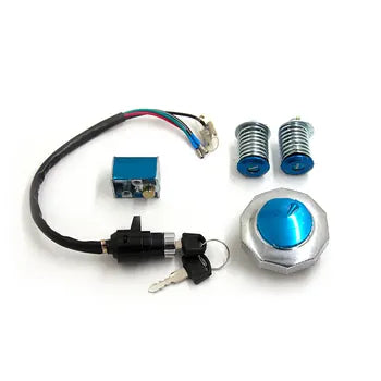 Motorcycle Ignition Switch Lock With 2 Keys Set Lock Set for CD 70, product view 07