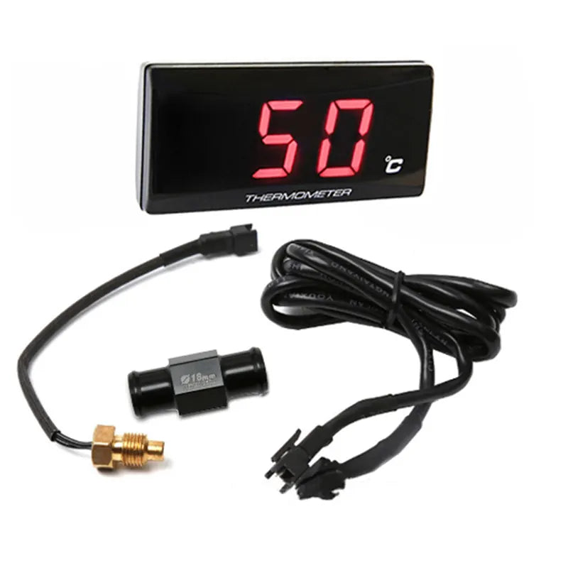 Motorcycle Instrument Thermometer Slim Water Temperature Gauge Digital Thermometer for Yamaha Xmax 300, product view 01