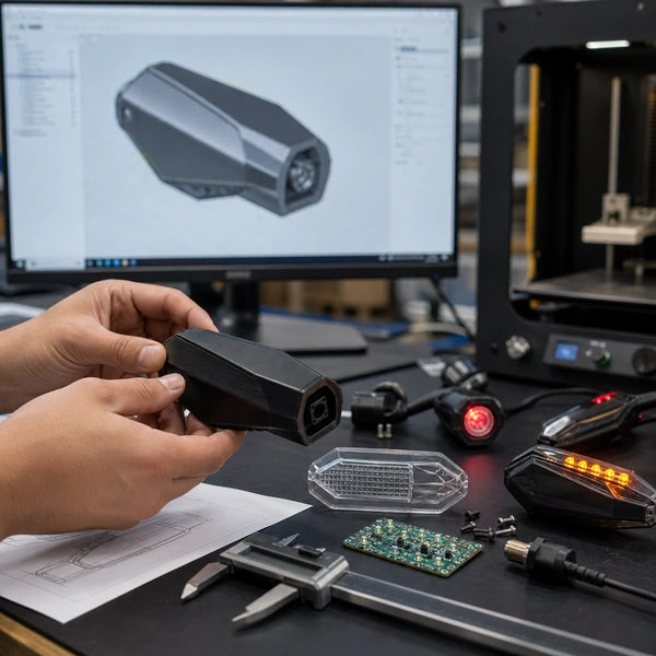 Motorcycle LED 3D design prototype