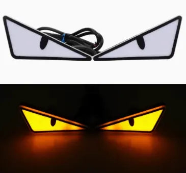 Motorcycle LED Brake Light ATV Tail Light Turn Signal Direction Indicator Blinker Demon Eyes Headlight for Kawasaki, product view 12