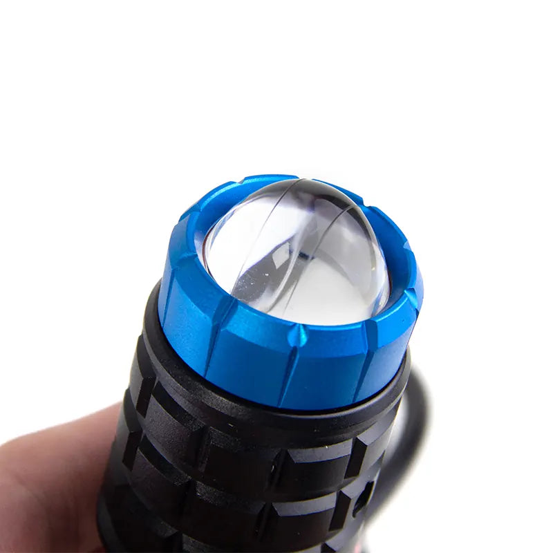 Motorcycle LED Laser Spotlights Dual Color Motorcycle Headlight Mini Driving Light for Scooter ATV Off-road Vehicles, product view 05