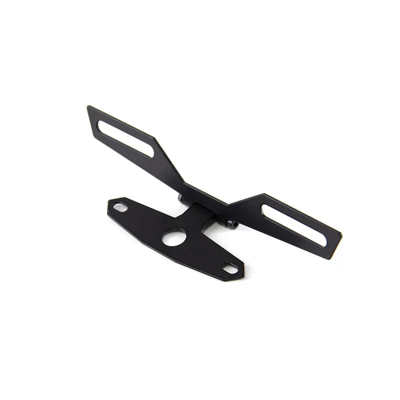 Motorcycle License Plate Bracket Taillight Mount Support Folding Number Plate Frame Holder Mount Universal Motorbike, product view 06