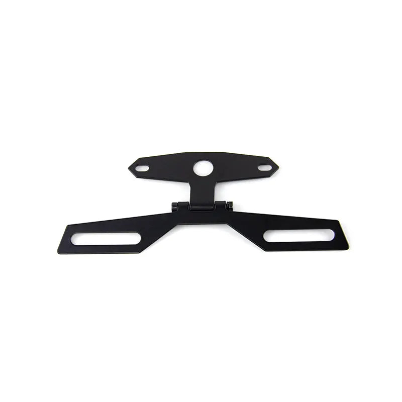 Motorcycle License Plate Bracket Taillight Mount Support Folding Number Plate Frame Holder Mount Universal Motorbike, product view 07