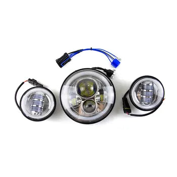 Motorcycle Lighting System 7-inch-LED-DRL-Headlight-Passing-Lights-Davidson-Touring-Road-King, product view 07
