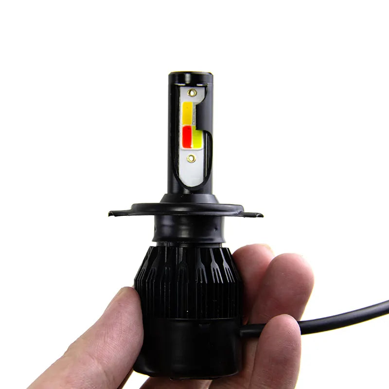 Motorcycle Lighting Systems H4 Led Headlight Four Colors Change Front Fog Lamp Driving Bulbs Accessories, product view 06