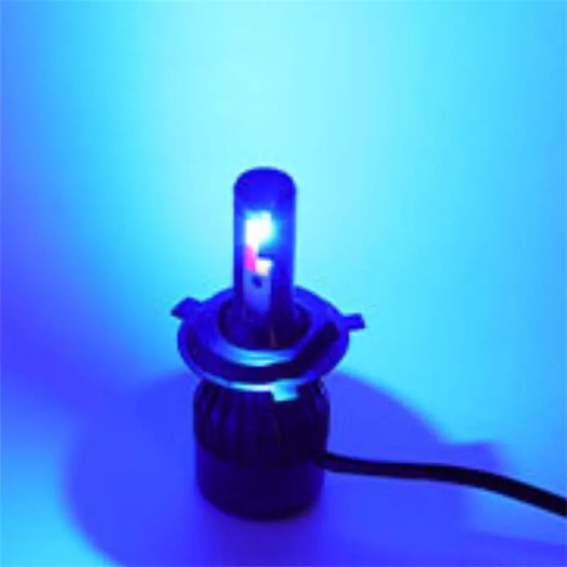 Motorcycle Lighting Systems H4 Led Headlight Four Colors Change Front Fog Lamp Driving Bulbs Accessories, product view 08
