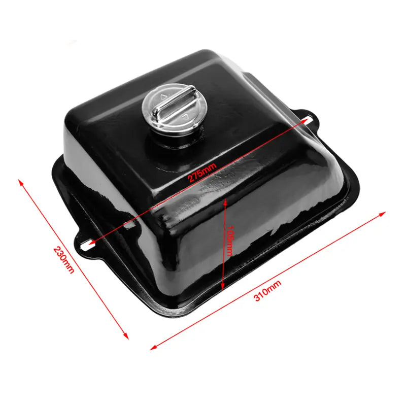 Motorcycle Metal Gas Tank With Fuel Gas Cover for Atv Gy6 Large/Small Bulls 125-250cc, product view 05