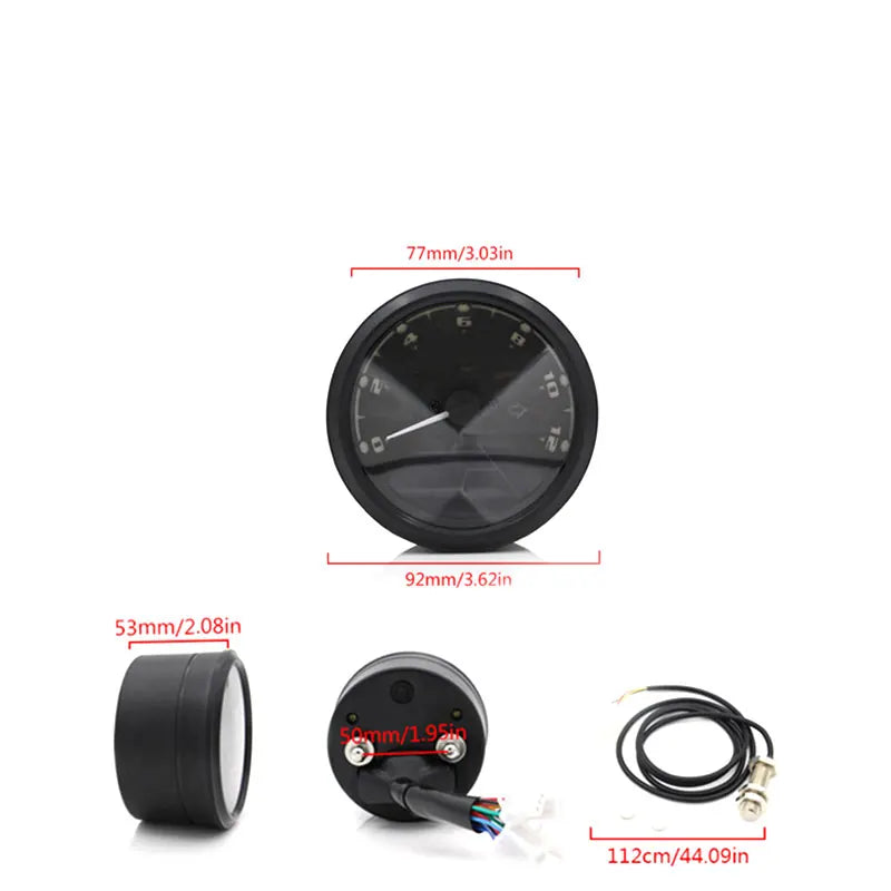 Motorcycle Meter Led Digital Indicator Light Tachometer Odometer Speedometer Motorcycle, product view 02