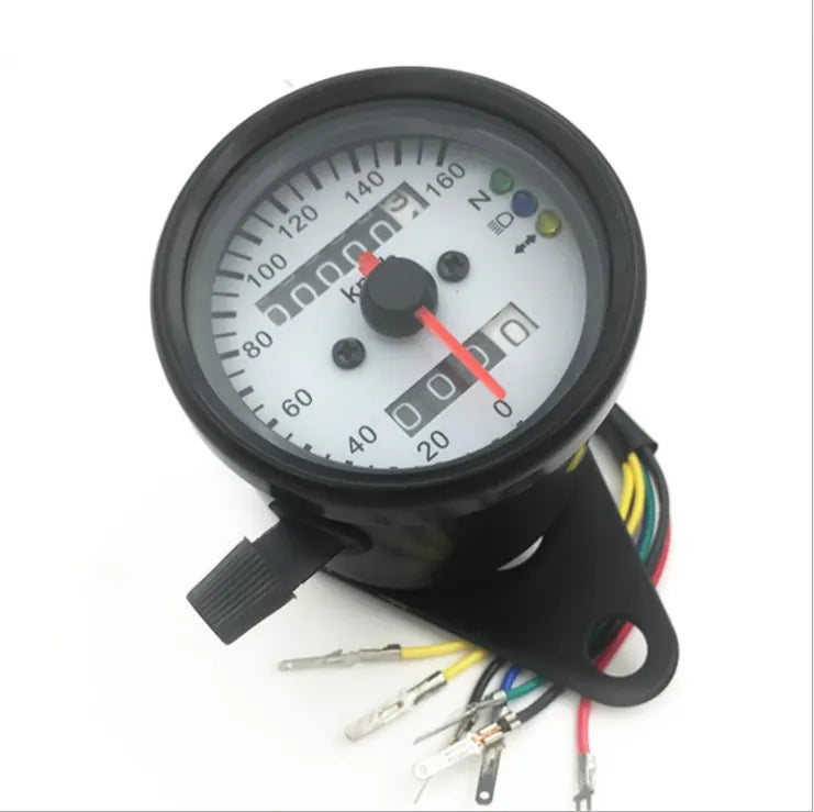 Motorcycle Meter Refitted Retro Instrument for Harley Prince LED LCD Meter Kilometer Meter Odometer, product view 01