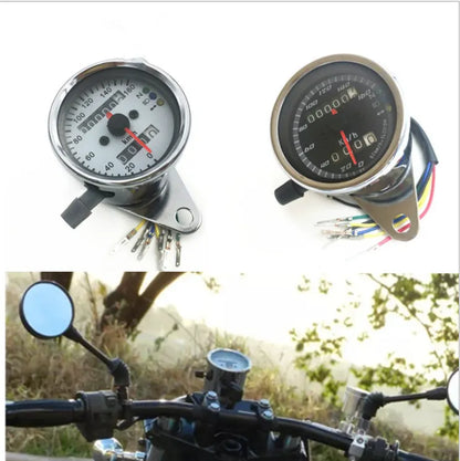Motorcycle Meter Refitted Retro Instrument for Harley Prince LED LCD Meter Kilometer Meter Odometer, product view 04