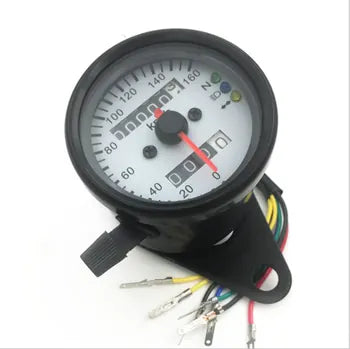 Motorcycle Meter Refitted Retro Instrument for Harley Prince LED LCD Meter Kilometer Meter Odometer, product view 06